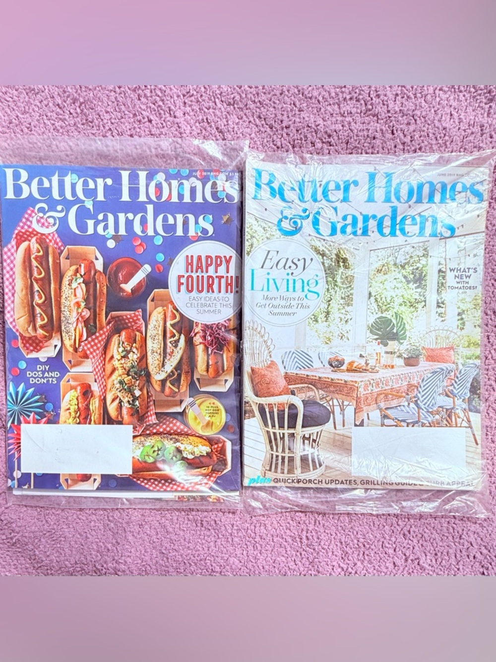 SEALED Better Homes & Gardens 2019 Bundle: July 4th & June Grilling Guide